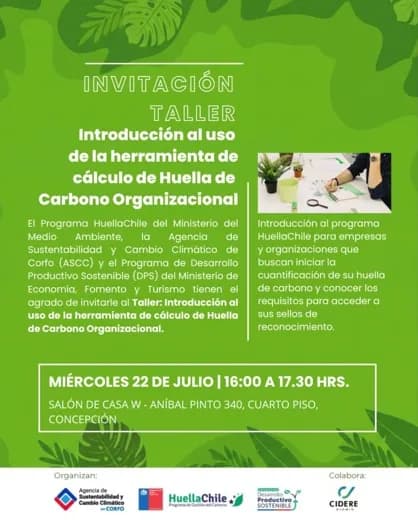 Taller: Introducción al uso de herramientas de cálculo de Huella de Carbono Organizacional