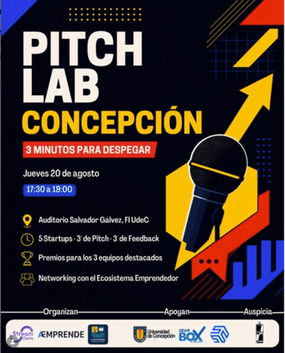 Pitch Lab Concepción: 3 minutos para despegar